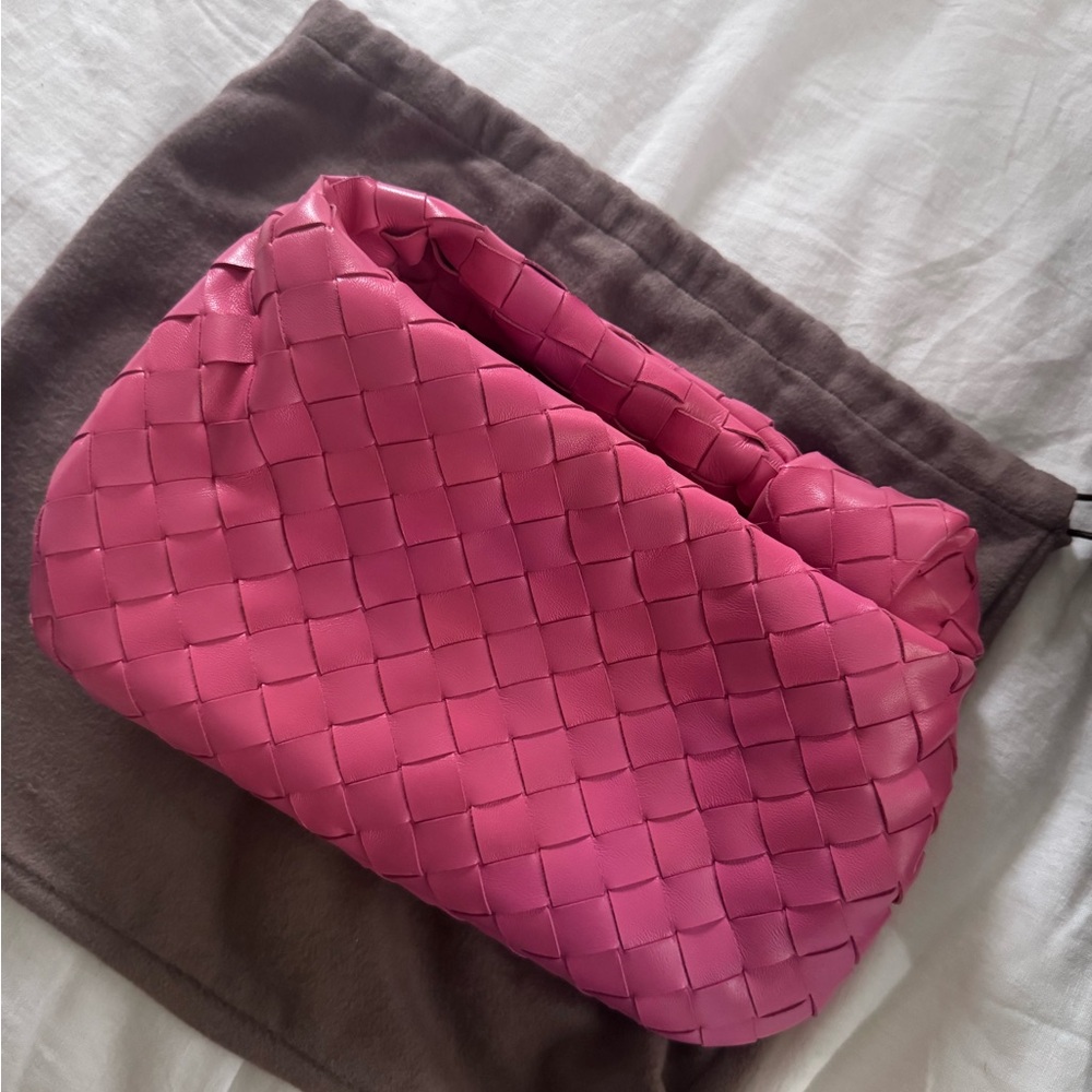 Bottega Veneta Mini Jodi Pink Leather Bag